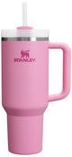 New STANLEY Quencher H2.0 Tumbler with Handle and Straw 40 oz, Peony