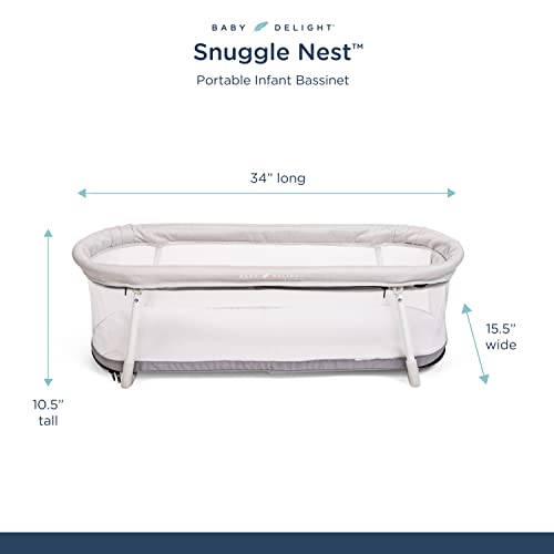 Baby Delight Snuggle Nest Bassinet (Driftwood Grey)