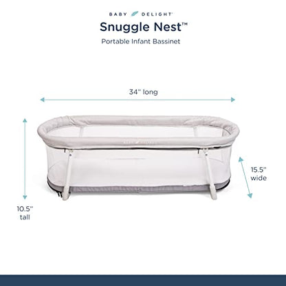 Baby Delight Snuggle Nest Bassinet (Driftwood Grey)