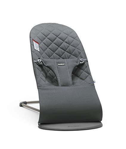 New BabyBjörn Bouncer Bliss, Cotton, Classic Quilt (Anthracite)