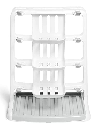 Munchkin® Tidy Dry™ Space Saving Vertical Bottle Drying Rack for Baby Bottles,(White)