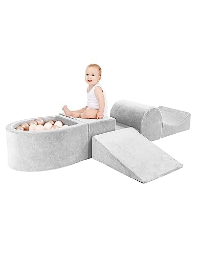 New HOFISH 5-Piece Foam Playset (Light Grey)