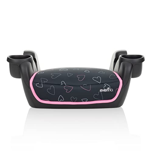 New Evenflo GoTime No Back Booster Car Seat (Amore Pink)