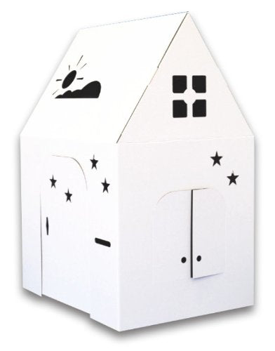 New Easy Playhouse - Kids Art and Craft for Indoor and Outdoor Fun (White)