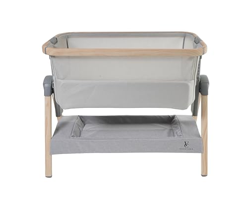 New Venice Child California Dreaming Bedside Crib Bassinet w/Travel Bag (Grey)