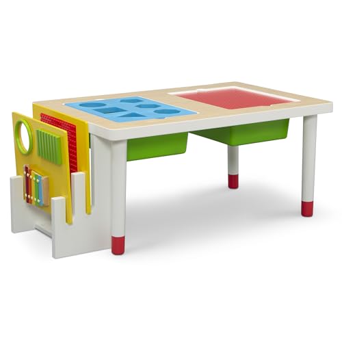 New Delta Children Play and Learn Sensory Table for Kids (White/Primary)