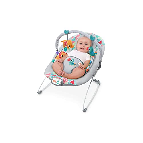 New Bright Starts Baby Bouncer Soothing Vibrations Infant Seat (Toucan Tango)