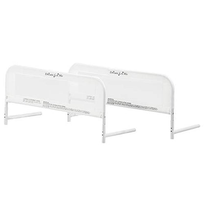 New Dream On Me Lightweight Mesh Security Adjustable Bed Rail Double Pack (White)