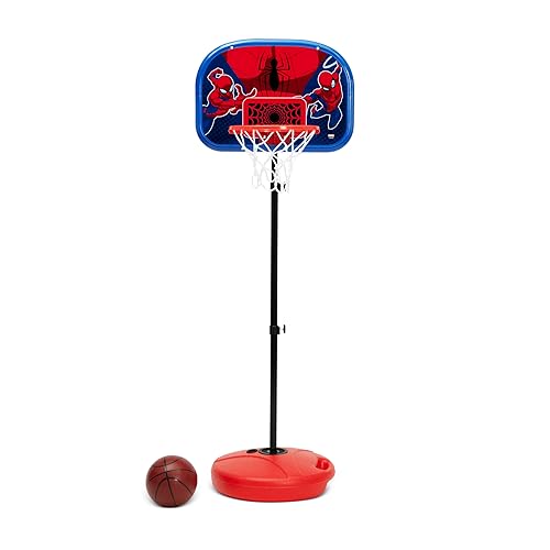 Delta Children Marvel Spider-Man Basketball Hoop Set for Kids (Red)