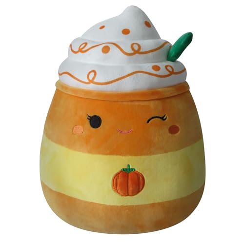 New Squishmallows Original 14-Inch Delindy Orange Pumpkin Spice Latte