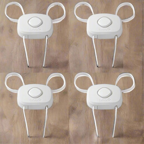 New Safety 1st OutSmart™ Flex Lock,4 Pack (White)