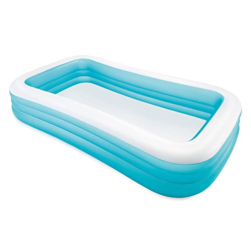 New INTEX 58484EP Swim Center Inflatable Family Pool: 277 Gallon Capacity – 120"x72"x22" (Blue)