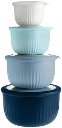 Ar+cook Set Of 8 Mixing/storage Bowls With Lids (Multicolor)