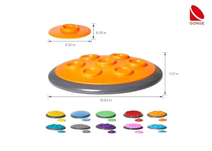 New GONGE Tactile Sensory Discs - Set of 20 Textured Stepping Discs (Vibrant)