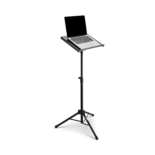 New On-Stage LPT7000 Deluxe Laptop Stand Adjustable Height and Tilt (Black)