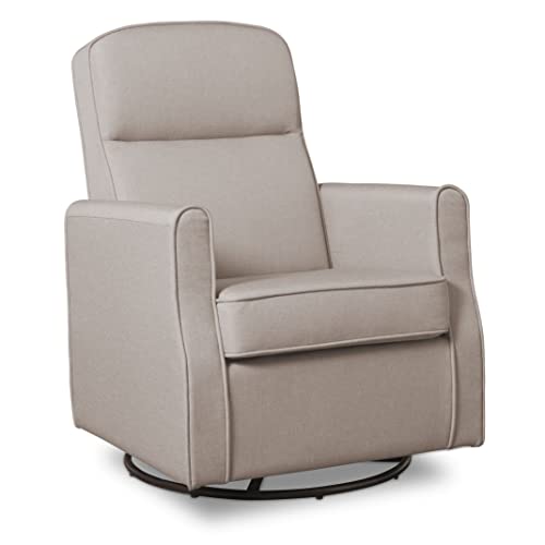 New Delta Children Blair Slim Nursery Glider Swivel Rocker Chair (Taupe)