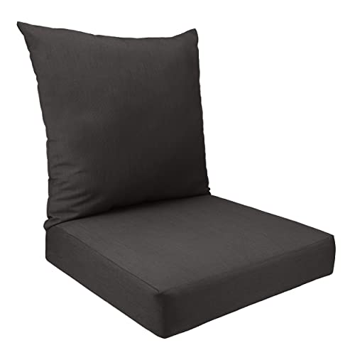 New Austin Horn Classics Sunbrella Deep Seat Replacement Cushion Set (Black)