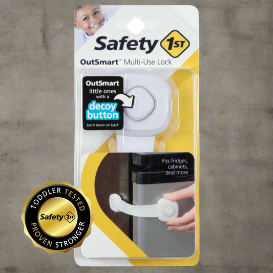 Safety 1St Hs2700300 Outsmart Multi-Use Lock with Decoy Button (White)