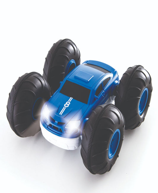 Sharper Image Toy Rc Flip Stunt Rally Rc Stunt Vehicle, 2-in-1 - Medium Blue