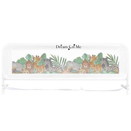 New Dream on Me Adjustable Mesh Bed Rail (Jungle Print)