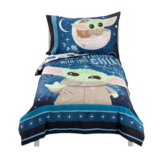 4 Pieces Star Wars the Child Toddler - Crib Size Bedding Comforter Set - Kidsy