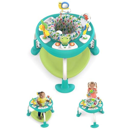 New Bright Starts Bounce Bounce Baby 2-in-1 Activity Center Jumper & Table (Green)