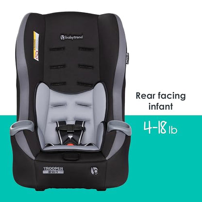 New Baby Trend Trooper 3-in-1 Convertible Car Seat (Dash Black)