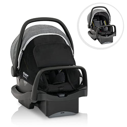 New Evenflo LiteMax Vizor Infant Car Seat (Sable Black)