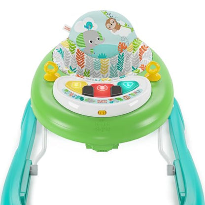 New Bright Starts Tiny Trek 2-in-1 Baby Activity Walker - Jungle Vines