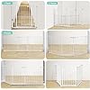 New COMOMY 80" Extra Wide Baby Gate, Dog Gate (30" Tall, White)