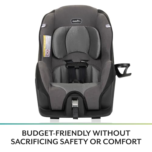New Evenflo Tribute LX 2-in-1 Lightweight Convertible Car Seat (Saturn Gray)