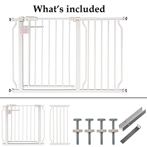 New BalanceFrom Easy Walk-Thru Safety Gate (White)