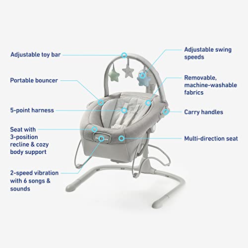 Graco Duetsoothe Duetconnect Lx Swing And Bouncer Duetconnect