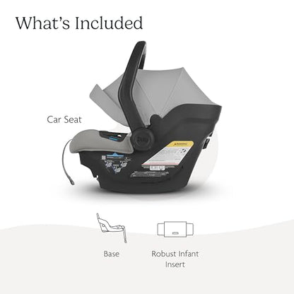 New UPPAbaby Mesa Max Infant Car Seat - Anthony (White+Grey Chenille)