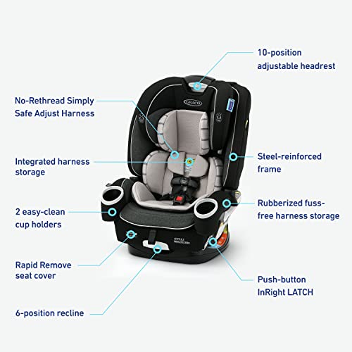 New Graco 4Ever DLX SnugLock Grow 4-in-1 Car Seat (Maison)