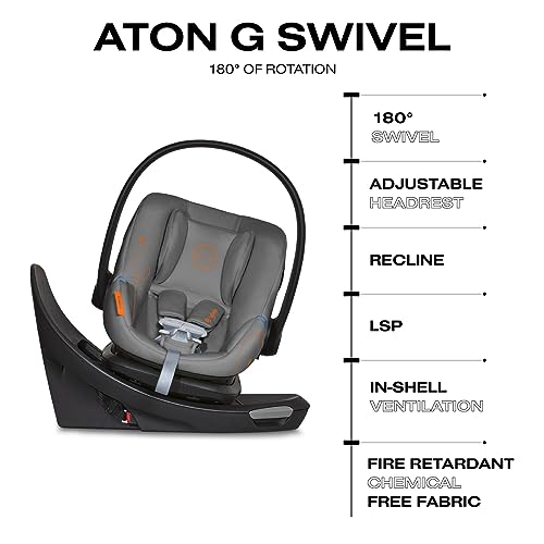 New Cybex Aton G Swivel (Lava Grey)