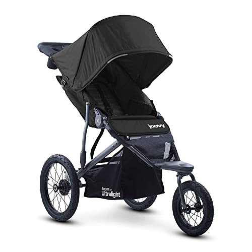 Joovy Zoom360 Ultralight Jogging Stroller Easy One-Hand Fold (Black)