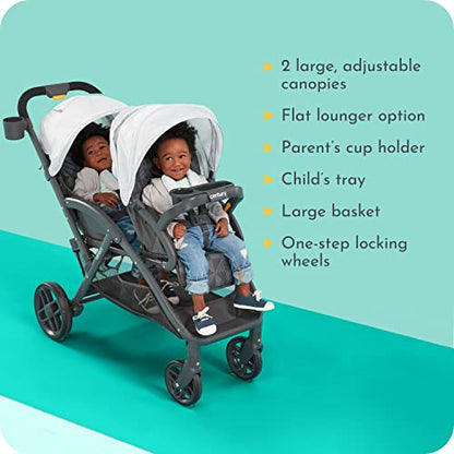 New Century® Stroll On™ Duo Lightweight Double Stroller (Metro)