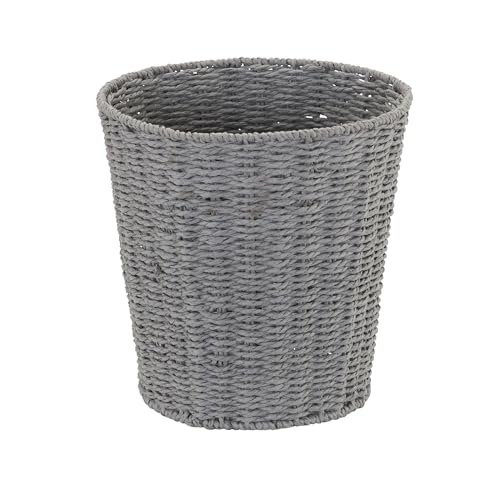 New Household Essentials Grey ML-7292 Wicker Waste Bin for Nursery