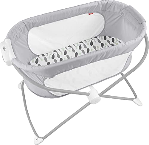 New Fisher-Price Baby Crib Bassinet Portable Cradle - Climbing Leaves (Amazon Exclusive)