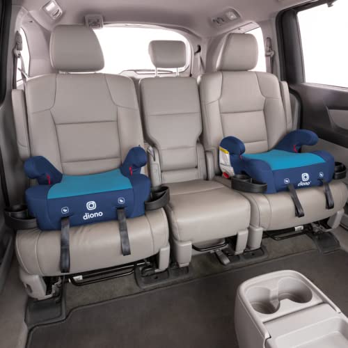 New Diono Solana 2 XL 2022, Dual Latch Connectors, Booster Seat (Blue)