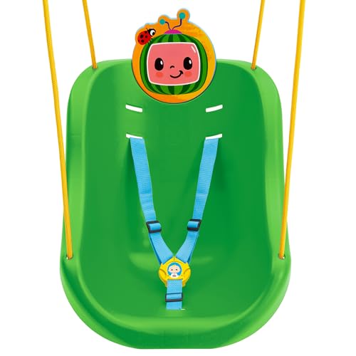 New CoComelon 2-in-1 Outdoor Swing by Delta Children –  Full Bucket Seat