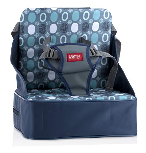 Nuby Easy Go Safety Lightweight High Chair Booster Seat (Blue)