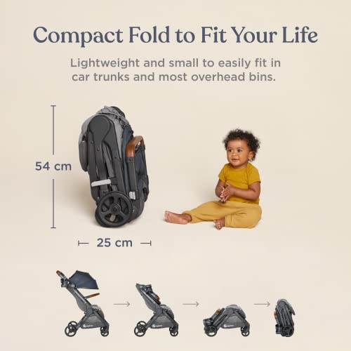 New Ergobaby Metro+ Deluxe Compact Baby Stroller (London Grey)