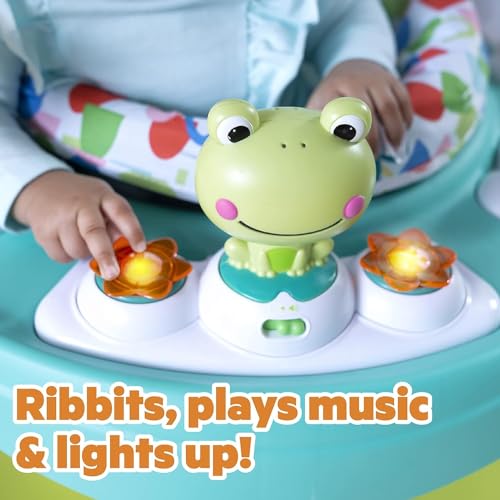 New Bright Starts Bounce Bounce Baby 2-in-1 Activity Center Jumper & Table (Green)