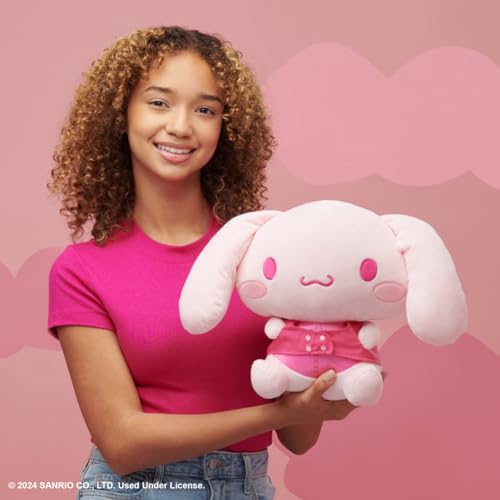 New Hello Kitty Cinnamoroll 12” Pink Monochrome Plush