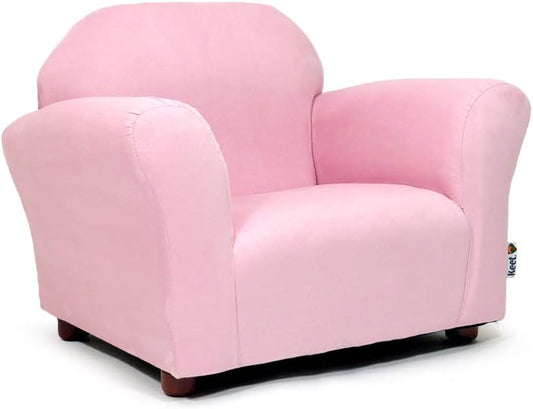 New Keet Roundy Toddler Armchair with Microsuede Upholstery (Pink)