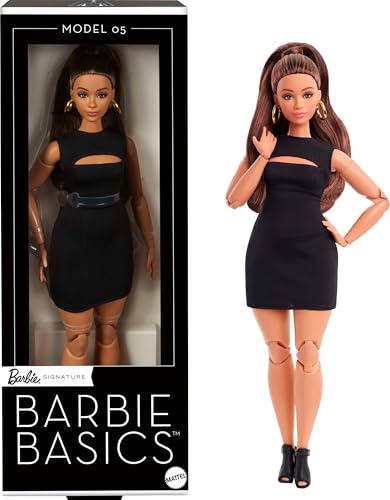 New Barbie Basics Model 05 Collector Doll Curvy Body (Black)