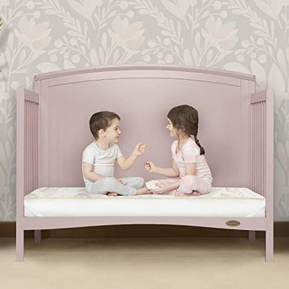 Dream On Me Twilight Crib And Toddler Mattress (Beige Cloud Vinyl Cover)