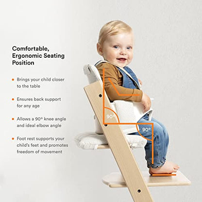 Tripp Trapp High Chair and Cushion with Stokke Tray (Natural with Mickey Celebration)